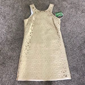 Lilly Pulitzer Gold Mango Stretch shift